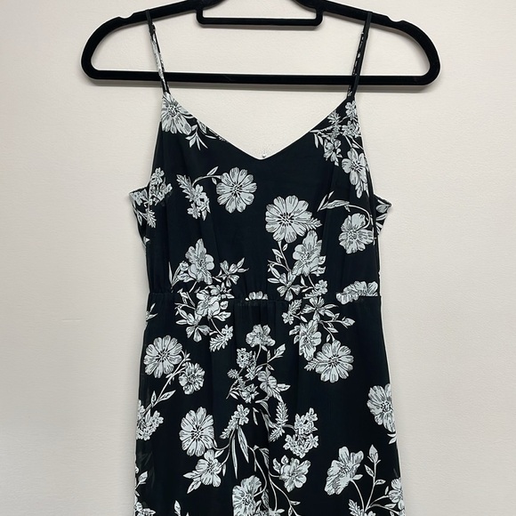 NWOT J. Crew Mercantile Floral Print Chiffon Tiered Spaghetti Strap Maxi Dress 4 - Picture 3 of 16